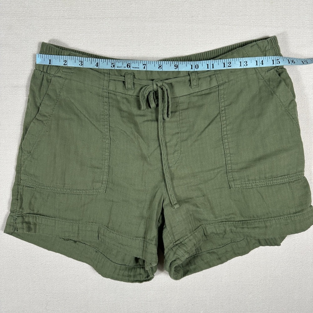 Old Navy Utility Shorts Womens Medium Green Excellent Cotton Drawstring Casual - Picture 2 of 8